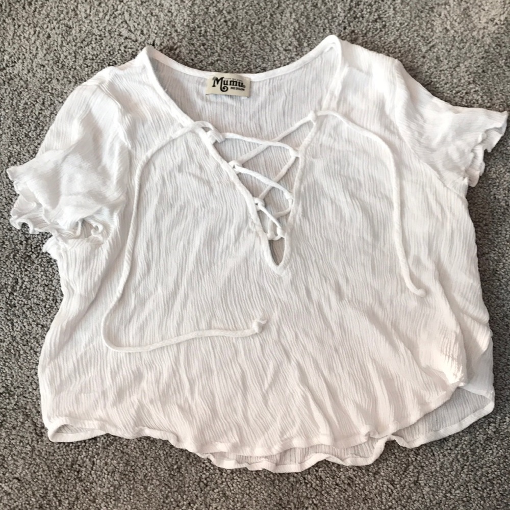“Show me your mumu” crop top
